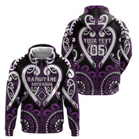 Custom Aotearoa Rangitane Hoodie Maori Tribal Pattern LT05 - Polynesian Pride
