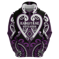 Custom Aotearoa Rangitane Hoodie Maori Tribal Pattern LT05 - Polynesian Pride