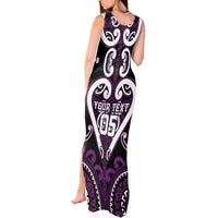 Custom Aotearoa Rangitane Tank Maxi Dress Maori Tribal Pattern LT05 - Polynesian Pride