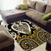 Aotearoa Taranaki Area Rug Maori Tribal Pattern LT05 - Polynesian Pride