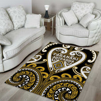 Aotearoa Taranaki Area Rug Maori Tribal Pattern LT05 - Polynesian Pride
