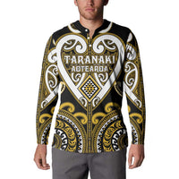 Custom Aotearoa Taranaki Button Sweatshirt Maori Tribal Pattern LT05 - Polynesian Pride