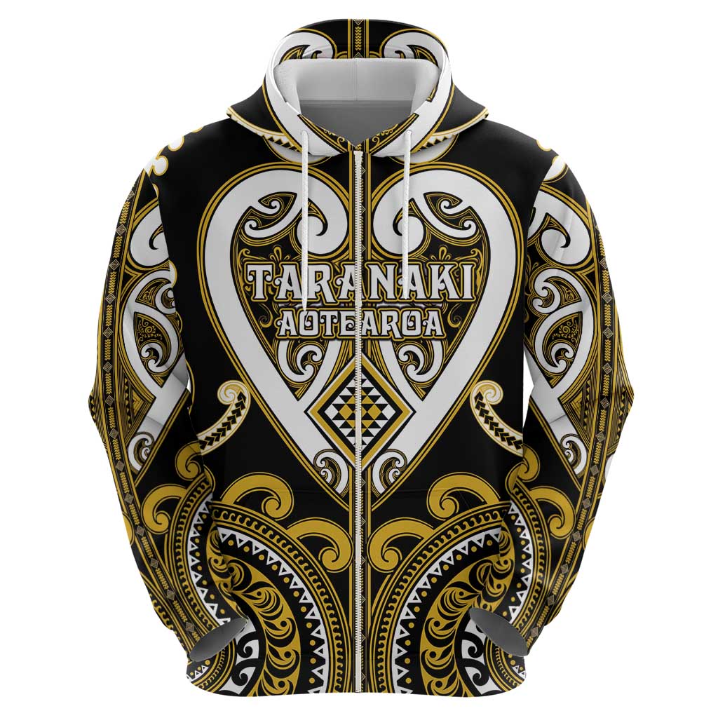 Custom Aotearoa Taranaki Hoodie Maori Tribal Pattern LT05 - Polynesian Pride