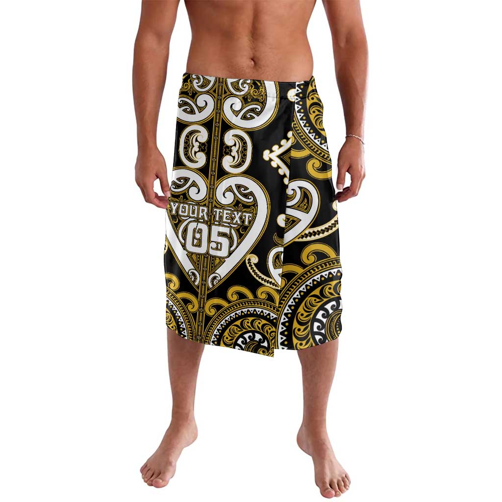 Custom Aotearoa Taranaki Lavalava Maori Tribal Pattern LT05 Yellow - Polynesian Pride