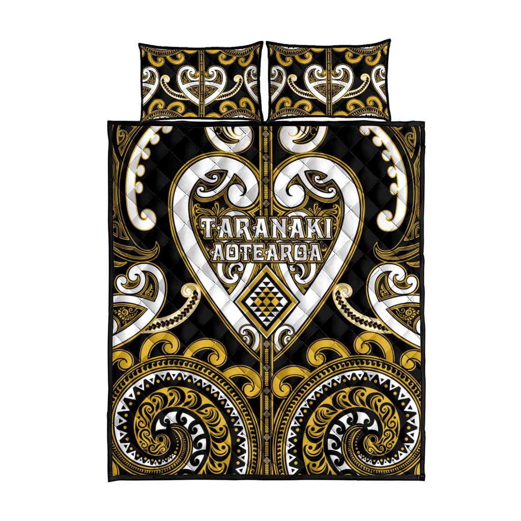 Aotearoa Taranaki Quilt Bed Set Maori Tribal Pattern LT05 - Polynesian Pride