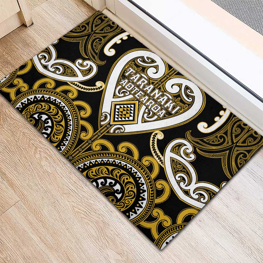 Aotearoa Taranaki Rubber Doormat Maori Tribal Pattern LT05 - Polynesian Pride