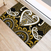 Aotearoa Taranaki Rubber Doormat Maori Tribal Pattern LT05 - Polynesian Pride