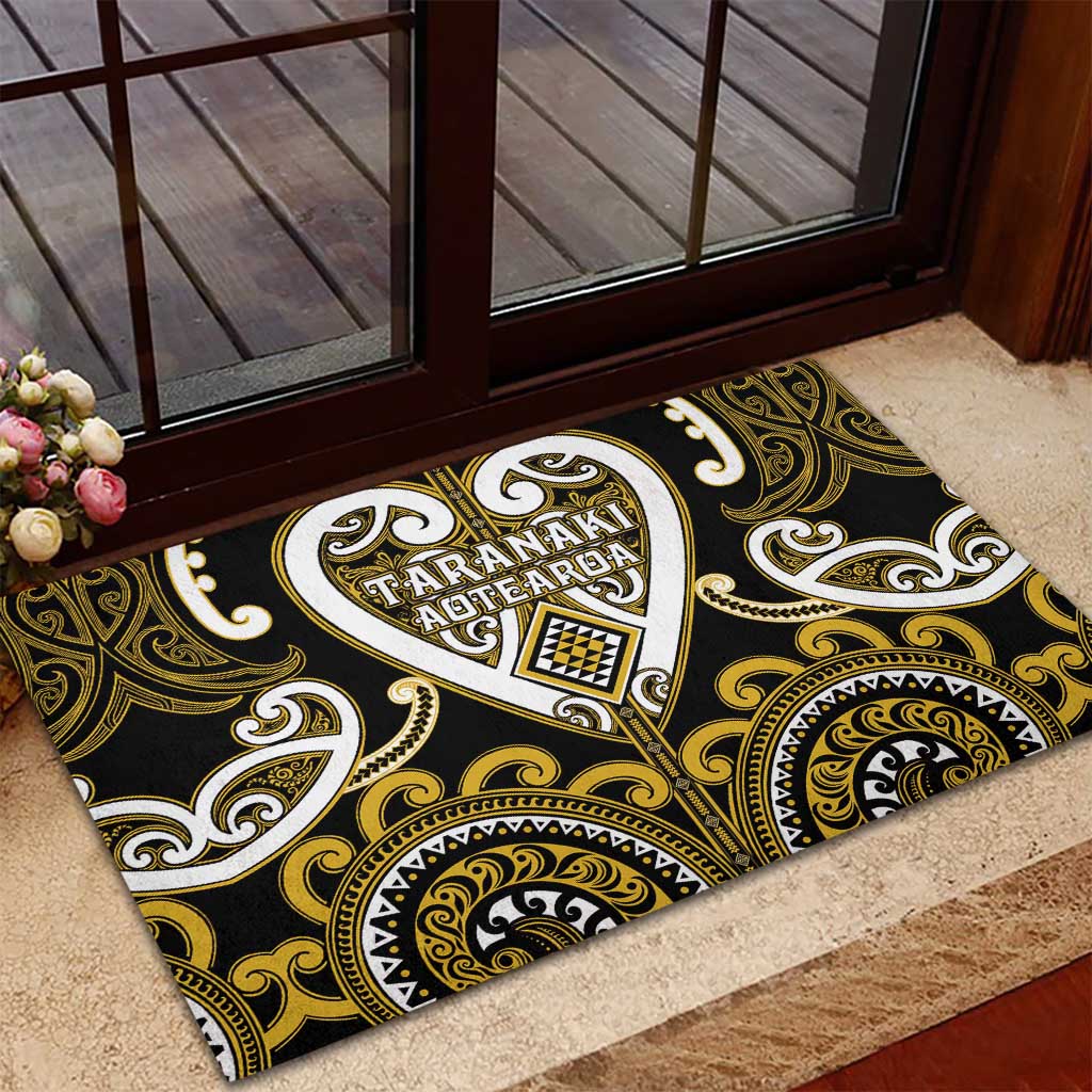 Aotearoa Taranaki Rubber Doormat Maori Tribal Pattern LT05 - Polynesian Pride