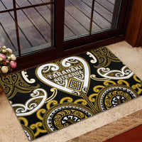 Aotearoa Taranaki Rubber Doormat Maori Tribal Pattern LT05 - Polynesian Pride