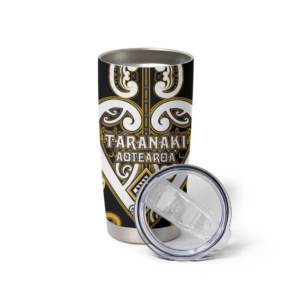 Custom Aotearoa Taranaki Tumbler Cup Maori Tribal Pattern LT05 - Polynesian Pride