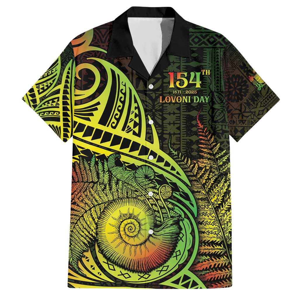 Personalised Fiji Lovoni Day Hawaiian Shirt 154th Years LT05 Reggae - Polynesian Pride