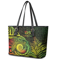 Fiji Lovoni Day Leather Tote Bag 154th Years LT05 - Polynesian Pride
