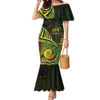 Personalised Fiji Lovoni Day Mermaid Dress 154th Years LT05 Women Reggae - Polynesian Pride