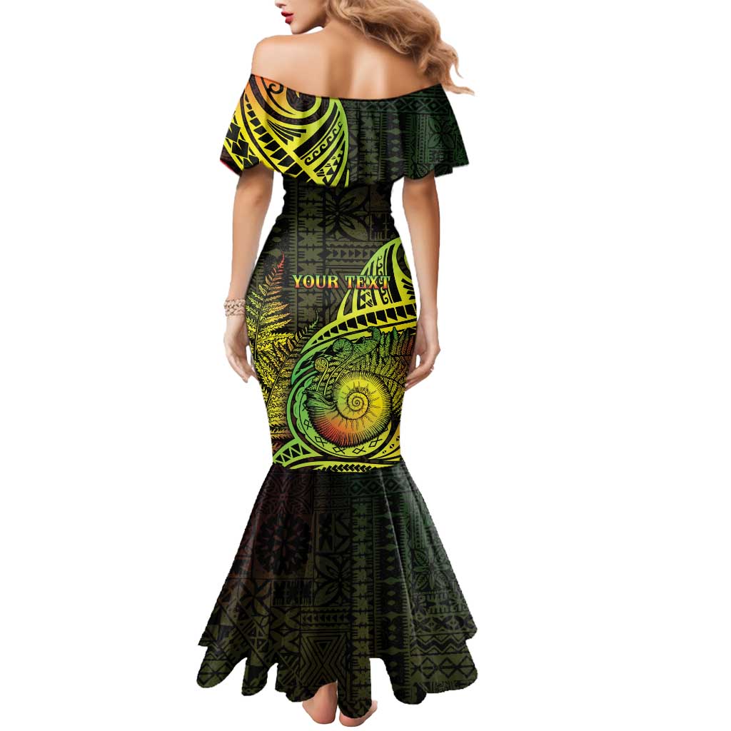 Personalised Fiji Lovoni Day Mermaid Dress 154th Years LT05 - Polynesian Pride