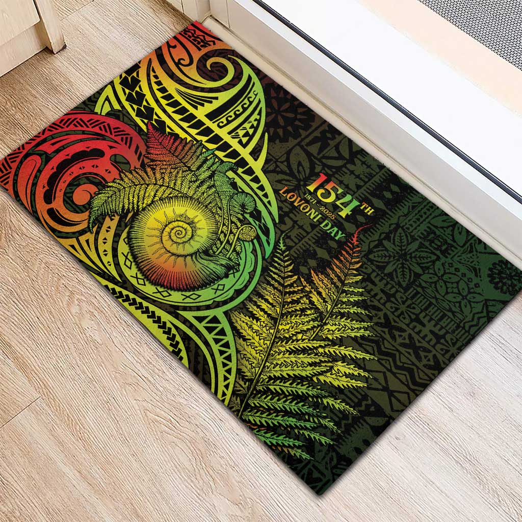 Fiji Lovoni Day Rubber Doormat 154th Years LT05 - Polynesian Pride