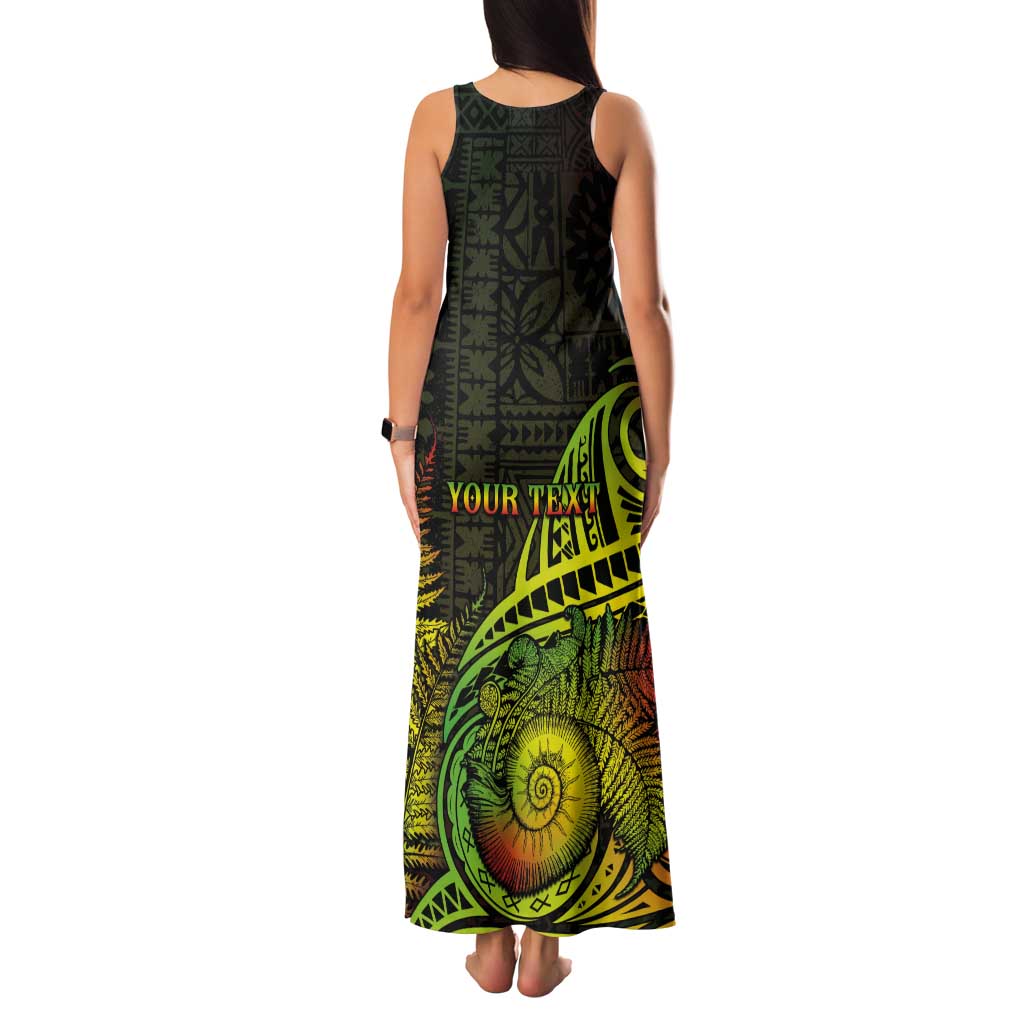 Personalised Fiji Lovoni Day Tank Maxi Dress 154th Years LT05 - Polynesian Pride