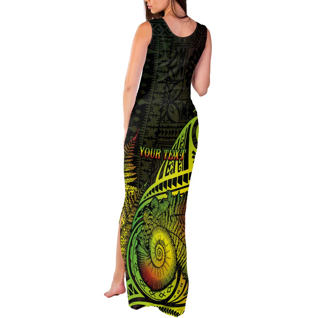Personalised Fiji Lovoni Day Tank Maxi Dress 154th Years LT05 - Polynesian Pride