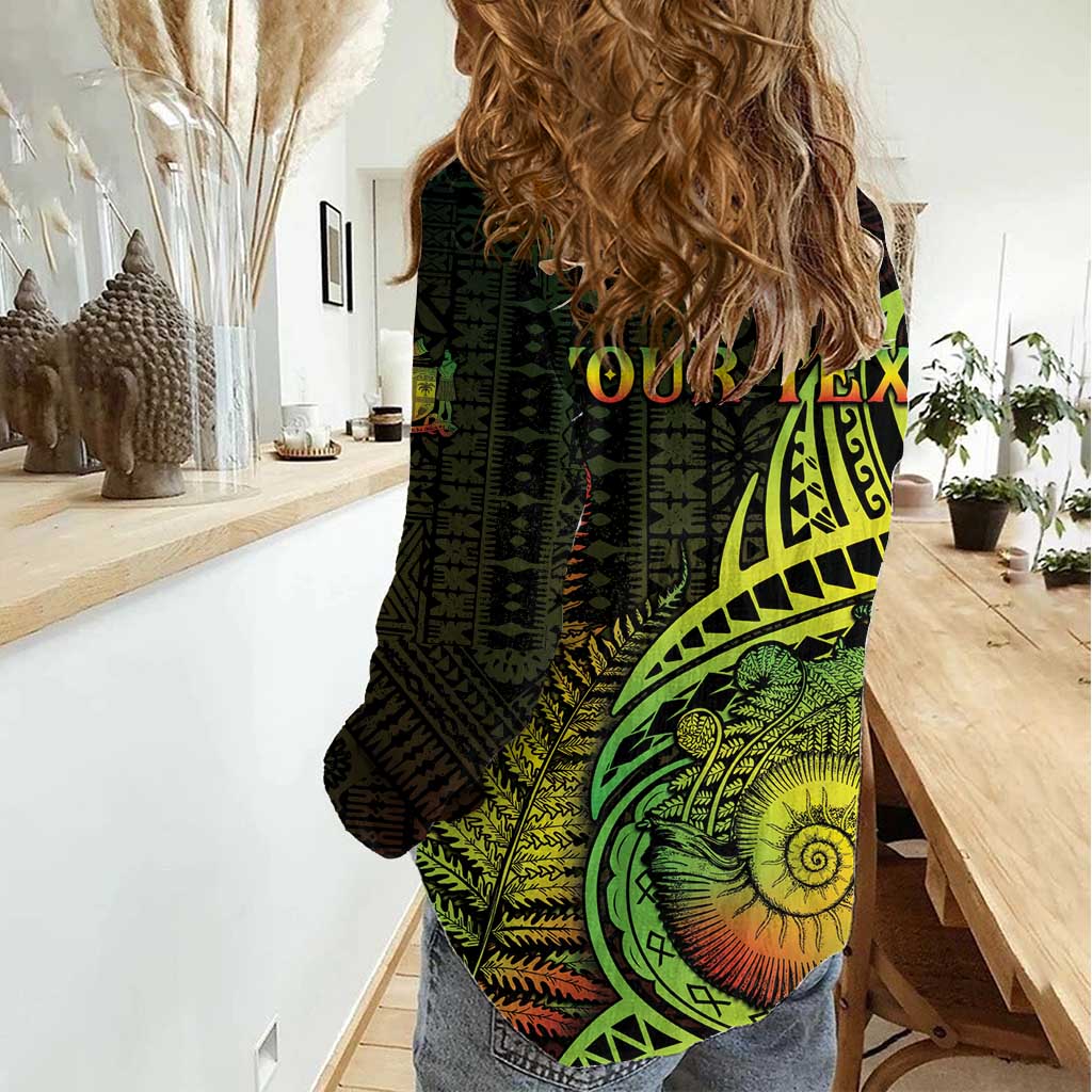 Personalised Fiji Lovoni Day Women Casual Shirt 154th Years LT05 - Polynesian Pride