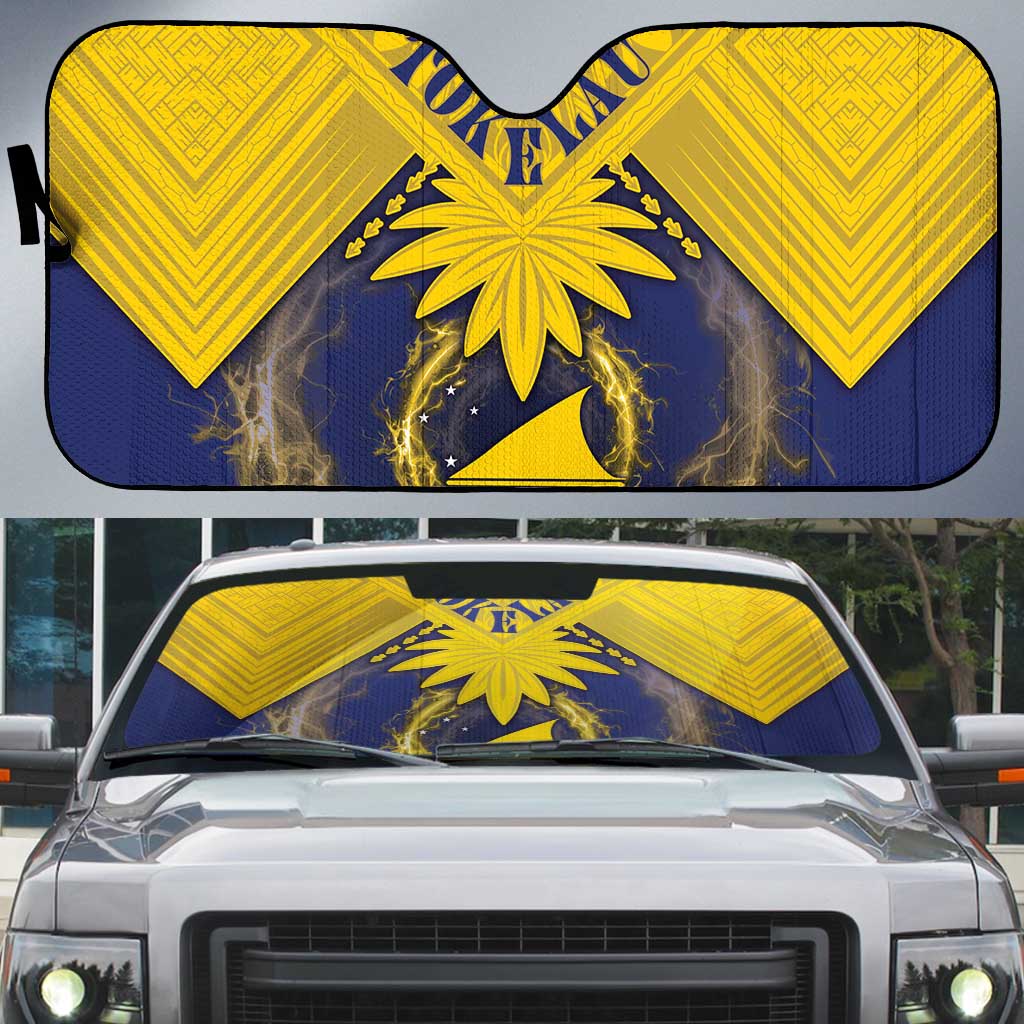 Tokelau Tokehega Day Auto Sun Shade National Badge Special Style LT05 Yellow - Polynesian Pride