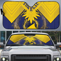 Tokelau Tokehega Day Auto Sun Shade National Badge Special Style LT05 Yellow - Polynesian Pride