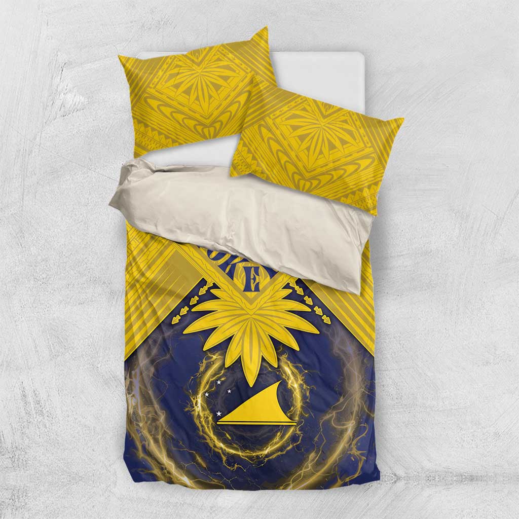 Tokelau Tokehega Day Bedding Set National Badge Special Style LT05 US Twin 172cm x 218cm Yellow - Polynesian Pride