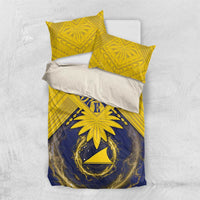 Tokelau Tokehega Day Bedding Set National Badge Special Style LT05 US Twin 172cm x 218cm Yellow - Polynesian Pride