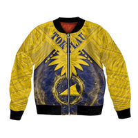 Tokelau Tokehega Day Bomber Jacket National Badge Special Style LT05 Unisex Yellow - Polynesian Pride