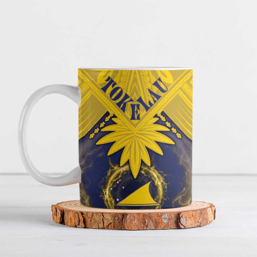 Tokelau Tokehega Day Ceramic Mug National Badge Special Style LT05 Yellow - Polynesian Pride