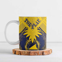 Tokelau Tokehega Day Ceramic Mug National Badge Special Style LT05 Yellow - Polynesian Pride