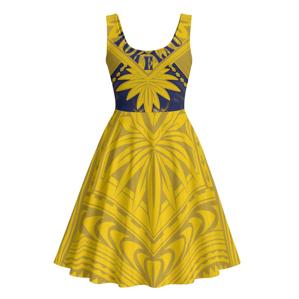 Tokelau Tokehega Day Midi Dress National Badge Special Style LT05 - Polynesian Pride