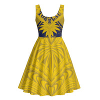 Tokelau Tokehega Day Midi Dress National Badge Special Style LT05 - Polynesian Pride
