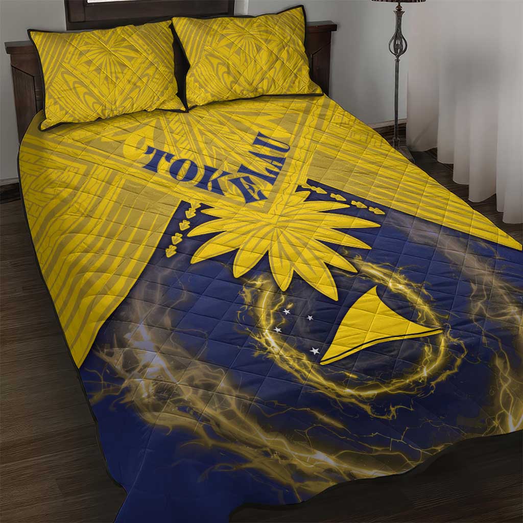 Tokelau Tokehega Day Quilt Bed Set National Badge Special Style LT05 Yellow - Polynesian Pride
