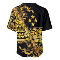Kosrae Liberation Day Baseball Jersey Polynesian Floral Tattoo LT05 - Polynesian Pride