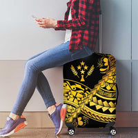 Kosrae Liberation Day Luggage Cover Polynesian Floral Tattoo LT05 - Polynesian Pride