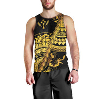 Kosrae Liberation Day Men Tank Top Polynesian Floral Tattoo LT05 - Polynesian Pride