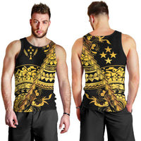 Kosrae Liberation Day Men Tank Top Polynesian Floral Tattoo LT05 - Polynesian Pride