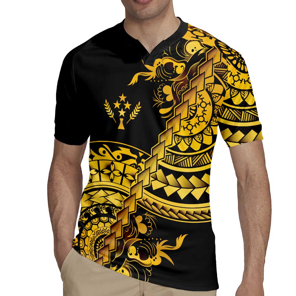 Kosrae Liberation Day Rugby Jersey Polynesian Floral Tattoo LT05 - Polynesian Pride