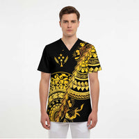 Kosrae Liberation Day Scrub Top Polynesian Floral Tattoo LT05 - Polynesian Pride