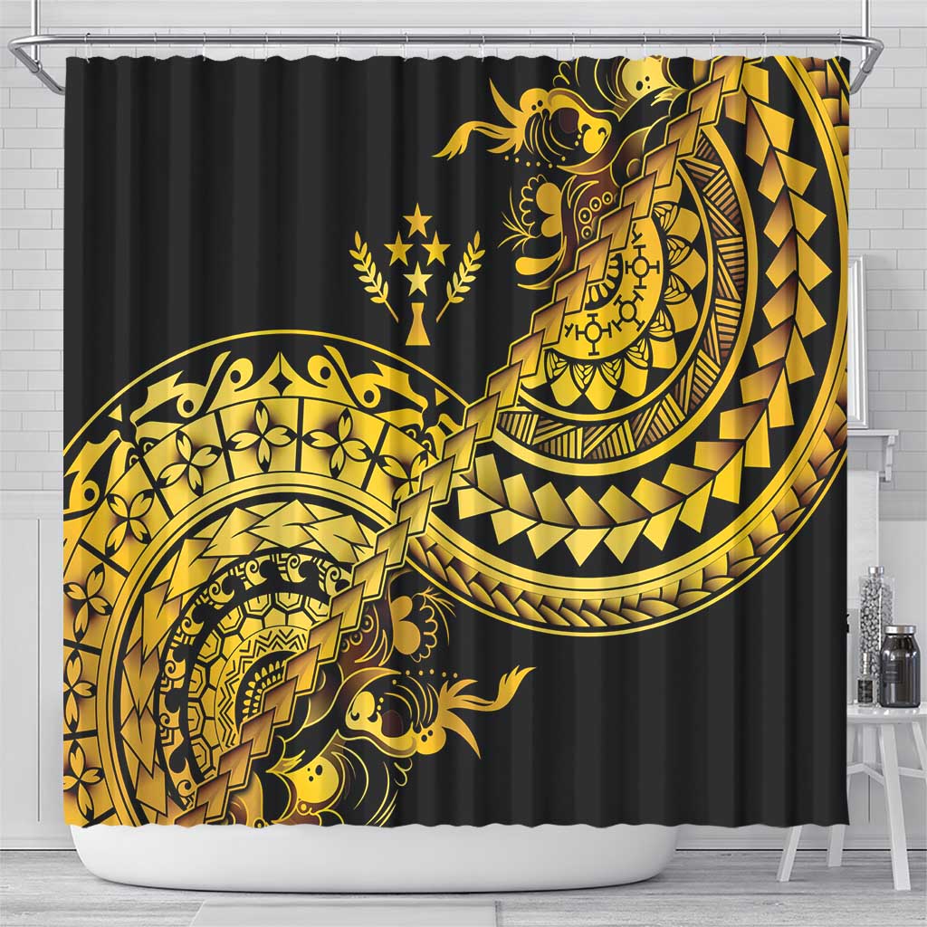 Kosrae Liberation Day Shower Curtain Polynesian Floral Tattoo LT05 - Polynesian Pride