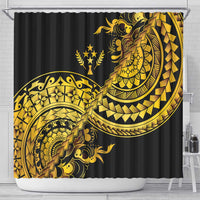 Kosrae Liberation Day Shower Curtain Polynesian Floral Tattoo LT05 - Polynesian Pride