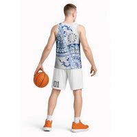 Pohnpei Liberation Day Basketball Jersey Polynesian Floral Tattoo LT05 - Polynesian Pride