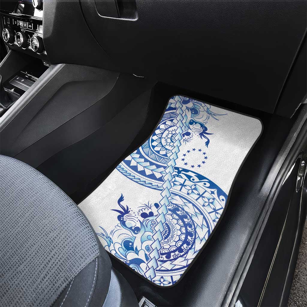 Pohnpei Liberation Day Car Mats Polynesian Floral Tattoo LT05 - Polynesian Pride
