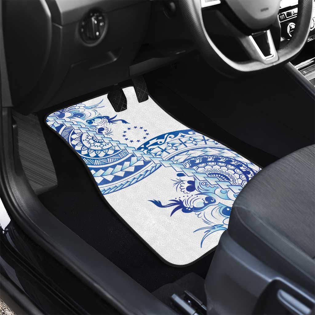 Pohnpei Liberation Day Car Mats Polynesian Floral Tattoo LT05 - Polynesian Pride