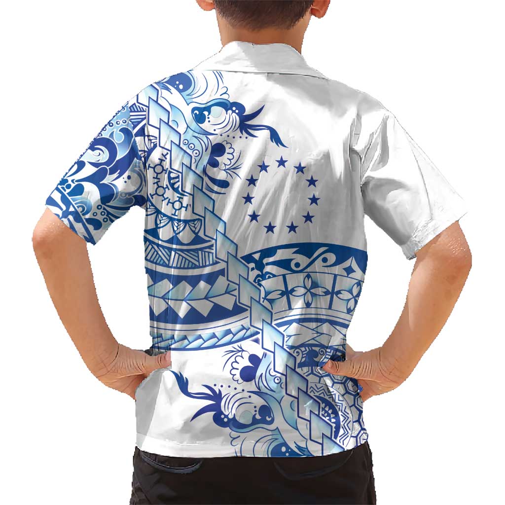Pohnpei Liberation Day Kid Hawaiian Shirt Polynesian Floral Tattoo LT05 - Polynesian Pride