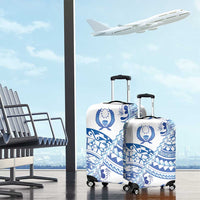 Pohnpei Liberation Day Luggage Cover Polynesian Floral Tattoo LT05 - Polynesian Pride