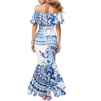 Pohnpei Liberation Day Mermaid Dress Polynesian Floral Tattoo LT05 - Polynesian Pride