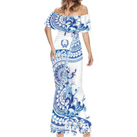 Pohnpei Liberation Day Mermaid Dress Polynesian Floral Tattoo LT05 - Polynesian Pride