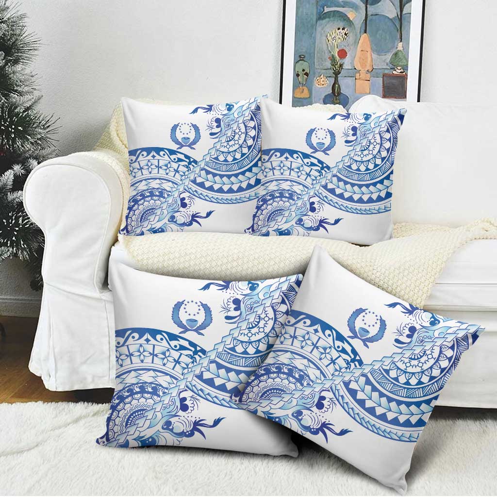 Pohnpei Liberation Day Pillow Cover Polynesian Floral Tattoo LT05 - Polynesian Pride