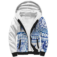 Pohnpei Liberation Day Sherpa Hoodie Polynesian Floral Tattoo LT05 Unisex White - Polynesian Pride