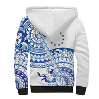 Pohnpei Liberation Day Sherpa Hoodie Polynesian Floral Tattoo LT05 - Polynesian Pride